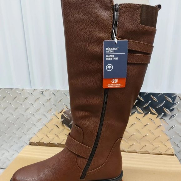 BANFF TRAIL Etiliwen women's tall warm brown water resistant boots - Picture 5 of 7